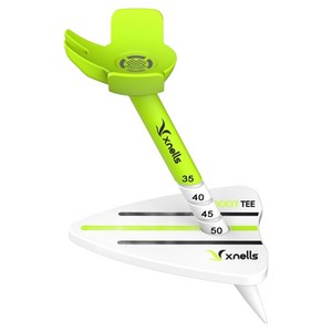 엑스넬스 3세대 에이밍 높이조절 로켓 골프티, 네온그린, 35~55mm, 1개
