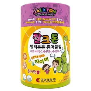 잘크톤 멀티튼튼 츄어블정 딸기맛, 90정, 1개