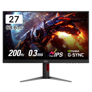 AOC 알파스캔 FHD 게이밍 200 FAST IPS AI HDR 무결점 모니터