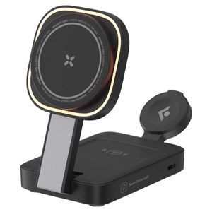 이어맥 폴더블 맥세이프 무드등 3 in 1 23W 고속 무선충전기 거치대