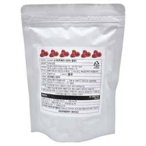 이홈베이킹 100% 동결건조 라즈베리홀 산딸기 과일칩, 30g, 1개