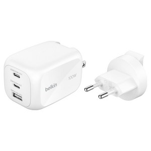 벨킨 부스트차지 프로 100W 3포트 GaN 초고속 충전기 WCH016krWH