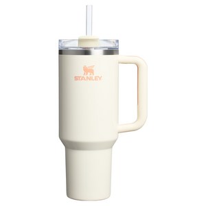스탠리 퀜처 H2.0 플로우 스테이트 텀블러, 크림 애프리콧 글로..., 1.18L, 1개