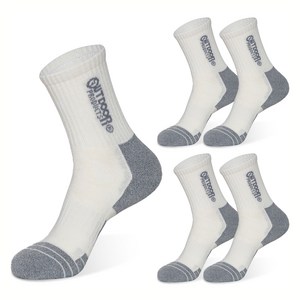 아웃도어프로덕츠 하이킹 중목 양말 5켤레, 아이보리, M(255~280m..., 5개