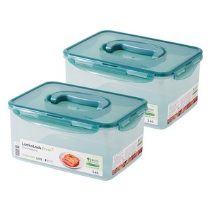 락앤락 프레쉬 MEDI 원핸들 김치통, 3.6L, 2개