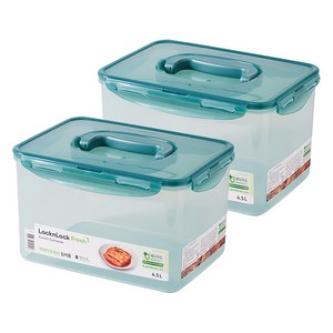 락앤락 프레쉬 MEDI 원핸들 김치통, 4.5L, 2개