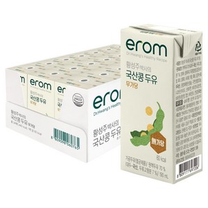 이롬 황성주 박사의 국산콩 두유 무가당, 190ml, 24개