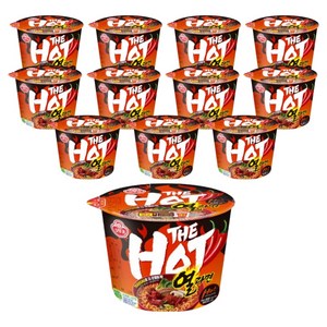 오뚜기 더핫 열라면 용기 105g, 12개