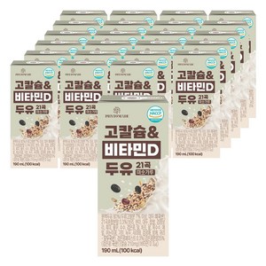 파이토메이드 고칼슘&비타민D 21곡 미숫가루 두유, 190ml, 24개