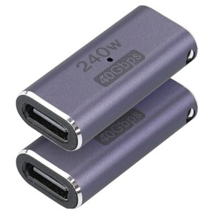 컴스 240W 40Gbps USB 4.0 C타입 to C타입 연장 젠더 2p