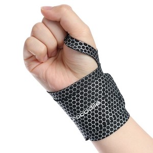 크로커다일 올데이서포트 손목보호대 양손착용 CD386 2매, 블랙, FREE(360 x..., 1세트