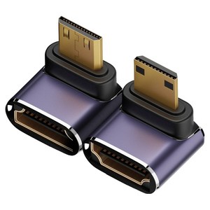컴스 8K 60Hz UHD HDMI 2.1 to Mini HDMI 변환젠더 2종 세트