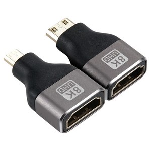 컴스 HDMI to 마이크로HDMI + HDMI to Mini HDMI 변환젠더 세트