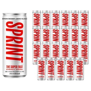 클룹 스프린트 에너지드링크 레몬부스트 제로, 250ml, 24개