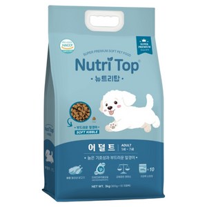 유한양행 어덜트 뉴트리탑 소프트사료, 닭, 3kg, 1개