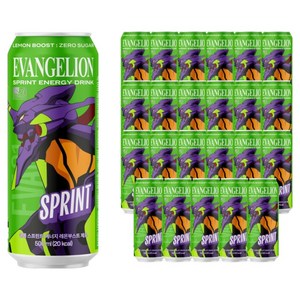 클룹 스프린트 에반게리온 에너지드링크 레몬부스트 제로, 500ml, 24개