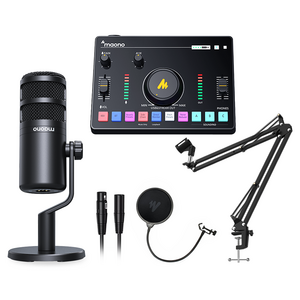 마오노 캐스터 AMC2 NEO 오디오믹서 + PD100 마이크 + PF150F 팝필터 + BA20 붐 암 스탠드 세트