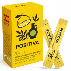 포지티바 유기농 엑스트라버진 올리브오일 레몬 올레샷 스틱 14p, 280ml, 1개