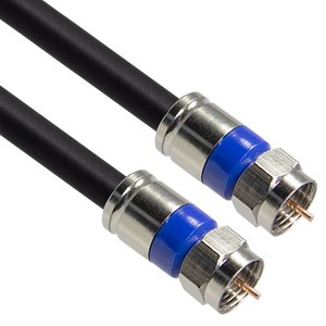 마하링크 국내산 고급형 RF 안테나 커넥터 5C 동축 케이블 실버 + 블랙 1m