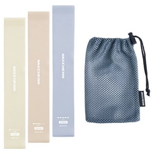 스케쳐스 라텍스 스쿼트 루프 밴드 3종 + 보관 파우치 세트