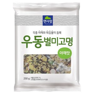 면사랑 우동별미고명 야채맛, 250g, 1개