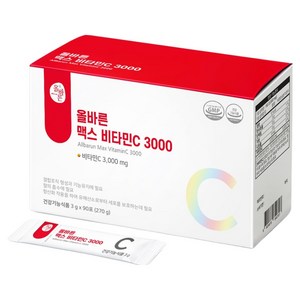 올바른건강식품 맥스 비타민C 3000, 90회분, 1개