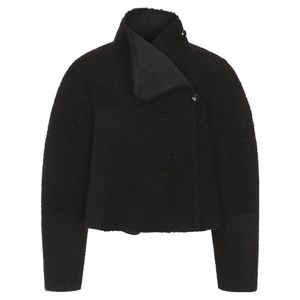 올리브데올리브 여성용 하이넥 리버시블 무스탕