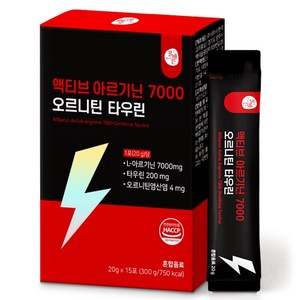 올바른건강식품 액티브 아르기닌 7000 오르니틴 타우린 15p, 300g, 1개