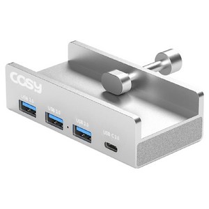코시 클램프 고정형 3.0 3포트 + C타입 USB 허브 UH2201