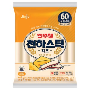진주햄 천하장사 천하스틱 치즈맛, 448g, 1개