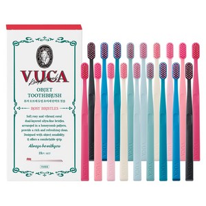 뷰카 오브제 듀얼 초미세 탄력모 칫솔, 18개입, 1세트