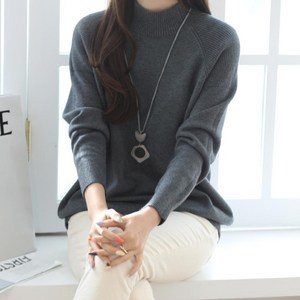 루시다 여성용 레아나 반폴라 니트