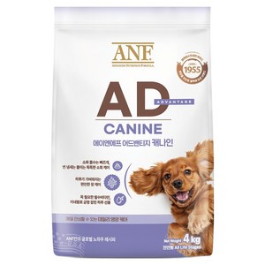 ANF 전연령 강아지 어드밴티지 캐나인 건식사료, 4kg, 소, 1개