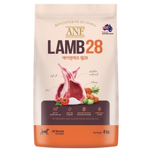 ANF 전연령 강아지 램28 건식사료, 양, 4kg, 1개