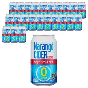나랑드사이다 제로, 345ml, 24개