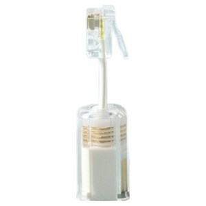 컴스 전화선 꼬임방지스프링 화이트