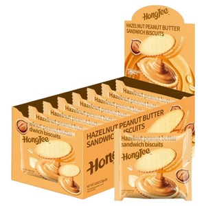 HongJee 헤이즐넛 피넛버터 샌드위치 비스킷 10p, 250g, 1개
