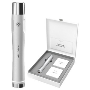 인젝티어 4중 교차 물방울 초음파 마사지기 인젝디엠 티타늄 100 고주파 리프팅 피부관리기