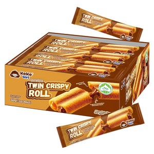 케케걸 트윈 크리스피 롤 초코 & 땅콩맛, 12g, 30개