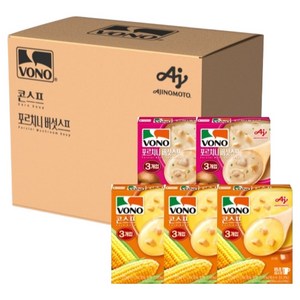 보노 베스트팩 콘스프 57g x 3p + 포르치니 버섯스프 54g x 2p 세트, 1세트