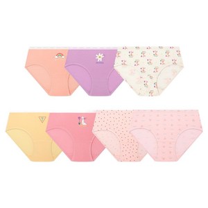 게스언더웨어 주니어용 데일리 면 스판 삼각 팬티 7종 세트