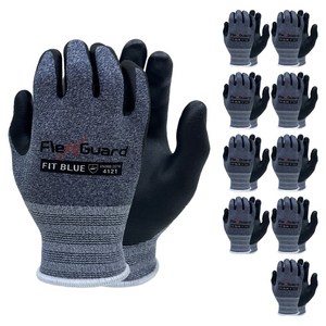 나이텍스 플렉스가드 코팅 장갑 양손착용 세트 S, BLUE, 10세트