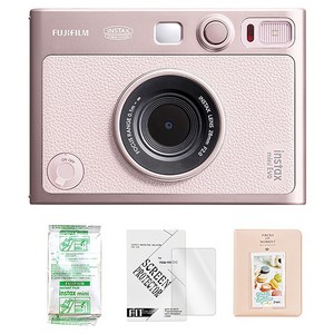 인스탁스 미니에보 EVO 핑크 젠틀로즈 즉석카메라 + 미니필름 10p + 액정보호필름 + 2단앨범 세트