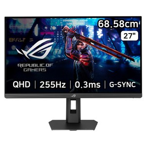 에이수스 QHD Fast IPS 255Hz. 0.3ms 400cd sRGB 133% DCI-P3 97% 멀티스탠드 ROG STRIX 게이밍 모니터