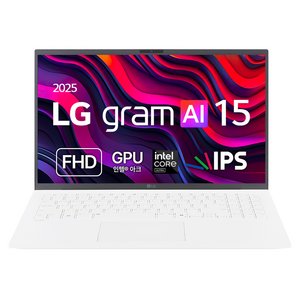 LG전자 LG 그램 에센스 화이트 약 16인치에 해당함, 코어Ultra5, 256GB, 16GB, Free DOS, 2025.01