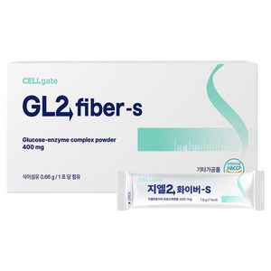 셀게이트 지엘2화이버 S 당효소복합물 난소화성 식이섬유 분말스틱 15p, 27g, 1개