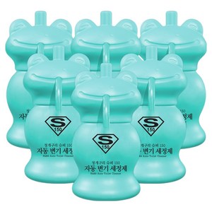 하비비 청개구리 슈퍼150 자동 변기세정제, 150g, 6개