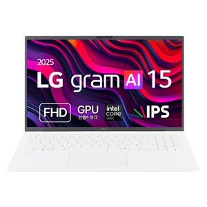LG전자 LG 그램 에센스 화이트 약 15.6인치에 해당함, 코어Ultra5, 256GB, 32GB, Free DOS, 2025.01