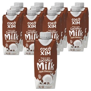 코코씸 코코넛밀크 다크초콜릿, 330ml, 12개