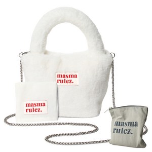 마스마룰즈 여성용 보드리 토트백 + 파우치 세트